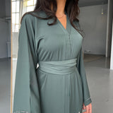 Abaya Caftan Pin Green