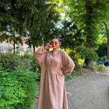 Robe ceintrée oversize